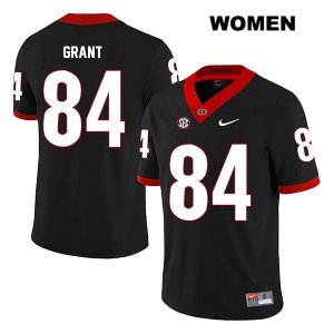 Women's Georgia Bulldogs NCAA #84 Walter Grant Nike Stitched Black Legend Authentic College Football Jersey VBR5054TF